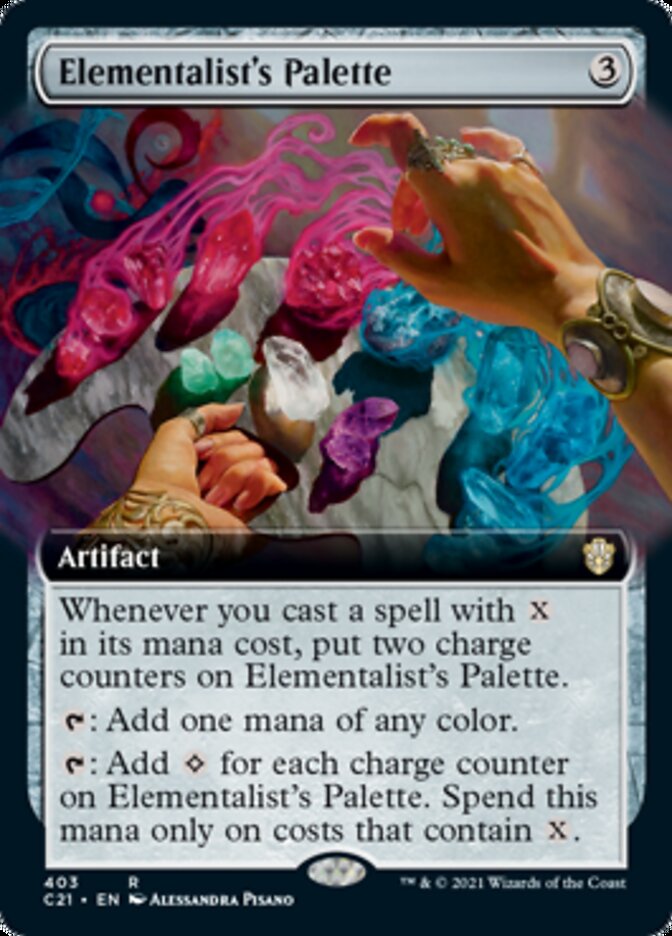 Elementalist's Palette (Extended Art) [Commander 2021] | Rock City Comics