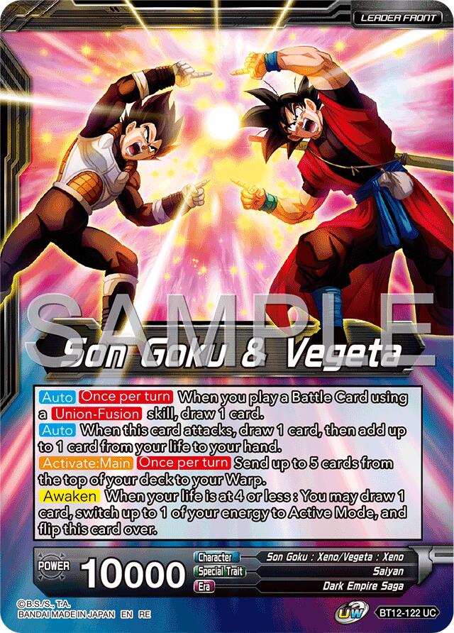 Son Goku & Vegeta // Gogeta, Fateful Fusion (Reprint) (BT12-122) [Premium Anniversary Box 2025] | Rock City Comics