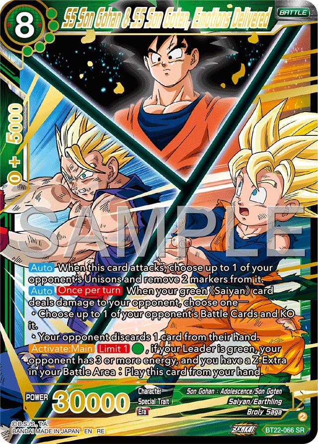 SS Son Gohan & SS Son Goten, Emotions Delivered (Reprint) (BT22-066) [Premium Anniversary Box 2025] | Rock City Comics