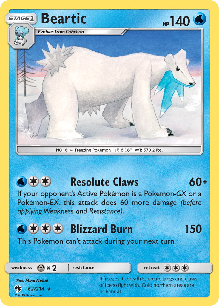 Beartic (62/214) [Sun & Moon: Lost Thunder] | Rock City Comics
