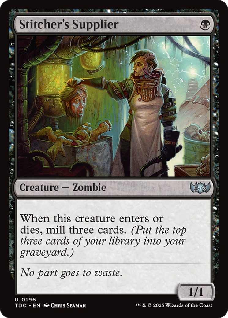 Stitcher's Supplier [Tarkir: Dragonstorm Commander] | Rock City Comics