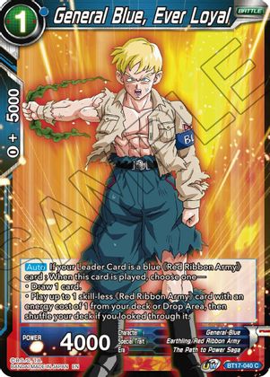 General Blue, Ever Loyal (BT17-040) [Ultimate Squad] | Rock City Comics