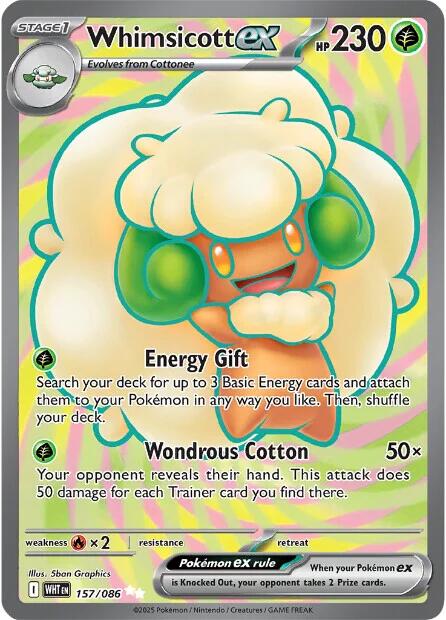 Whimsicott ex (157/086) [Scarlet & Violet: White Flare] | Rock City Comics