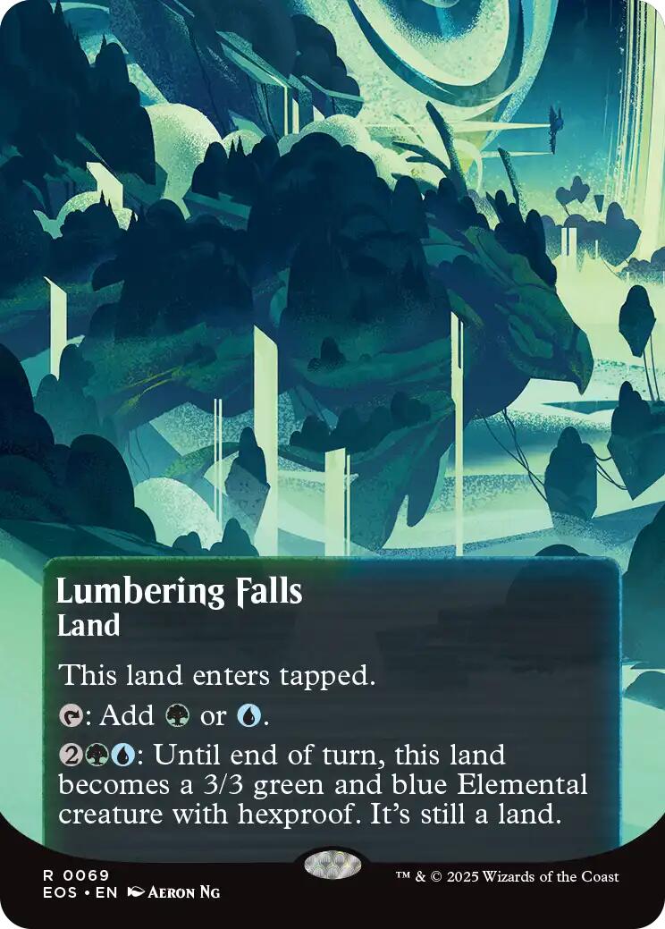 Lumbering Falls (0069) (Borderless) [Edge of Eternities: Stellar Sights] | Rock City Comics