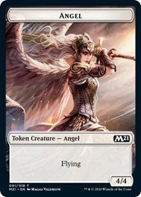 Angel // Weird Double-Sided Token [Core Set 2021 Tokens] | Rock City Comics