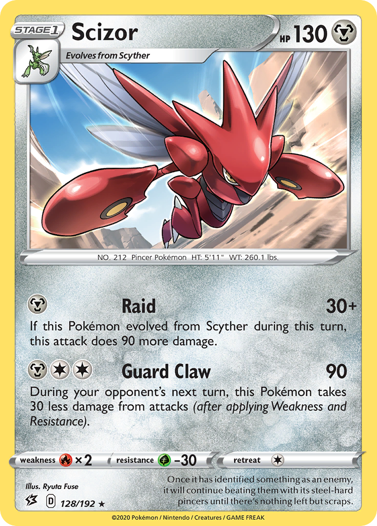 Scizor (128/192) [Sword & Shield: Rebel Clash] | Rock City Comics