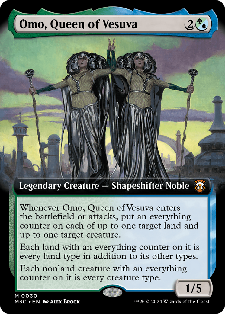 Omo, Queen of Vesuva (Extended Art) [Modern Horizons 3 Commander] | Rock City Comics