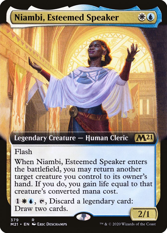 Niambi, Esteemed Speaker (Extended Art) [Core Set 2021] | Rock City Comics