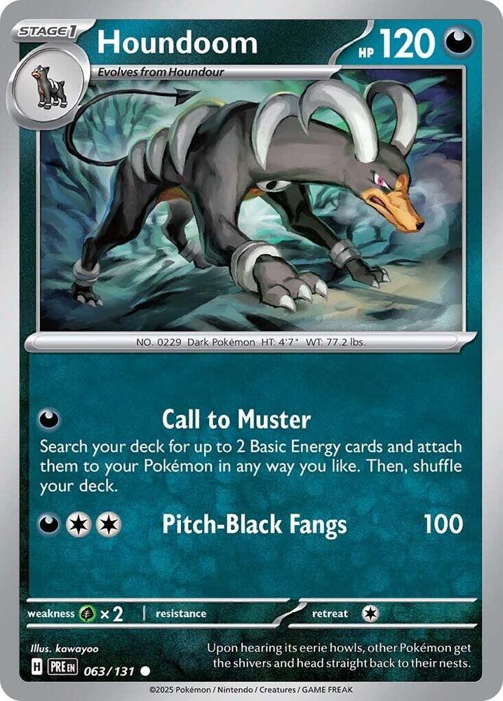 Houndoom (063/131) [Scarlet & Violet: Prismatic Evolutions] | Rock City Comics