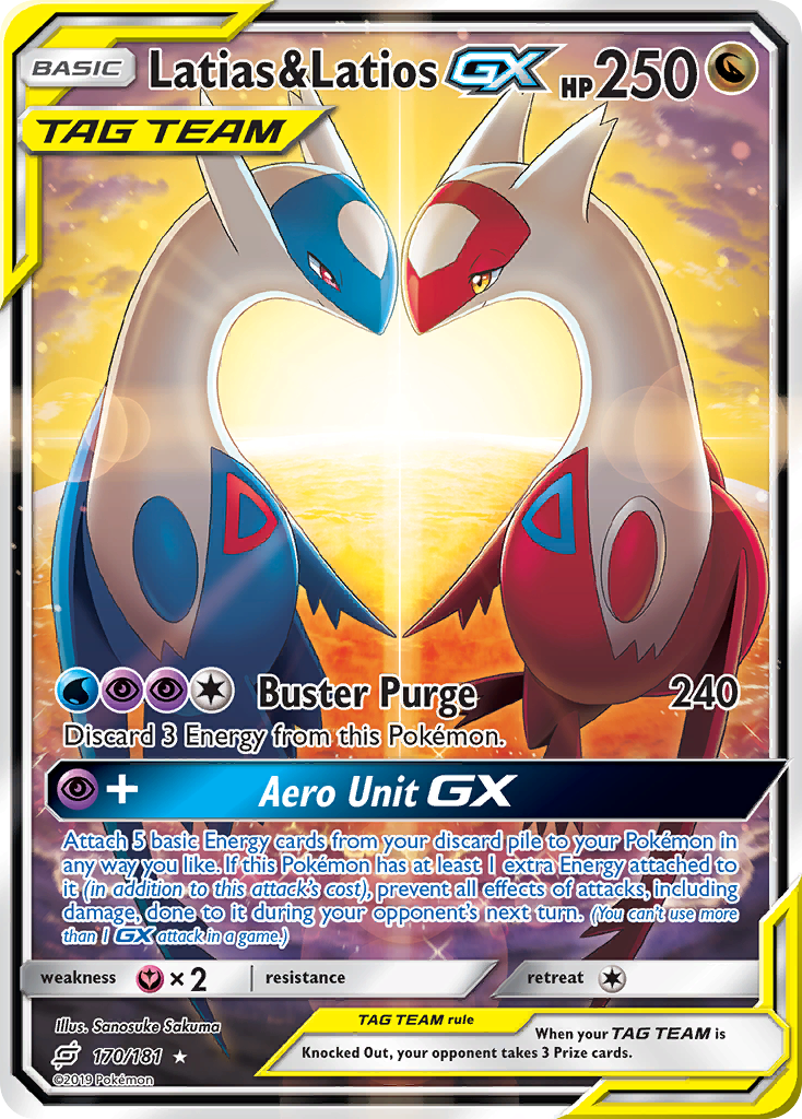 Latias & Latios GX (170/181) [Sun & Moon: Team Up] | Rock City Comics