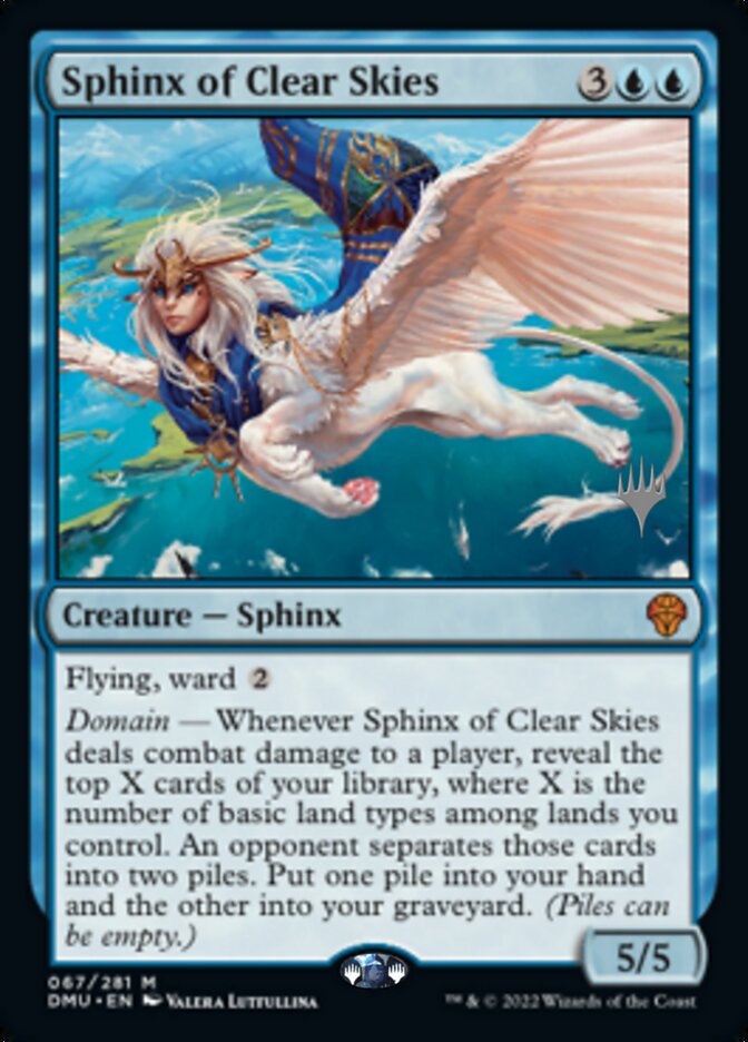 Sphinx of Clear Skies (Promo Pack) [Dominaria United Promos] | Rock City Comics