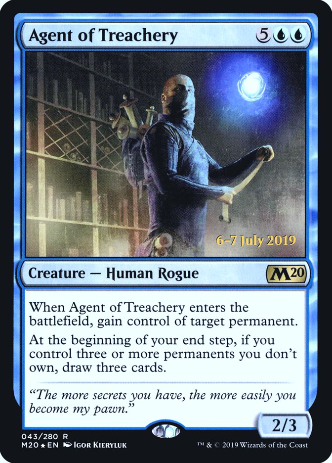 Agent of Treachery [Core Set 2020 Prerelease Promos] | Rock City Comics