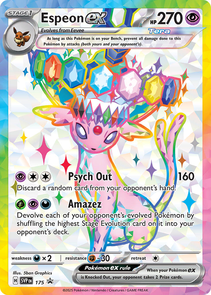 Espeon ex (SVP 175) [Scarlet & Violet: Black Star Promos] | Rock City Comics