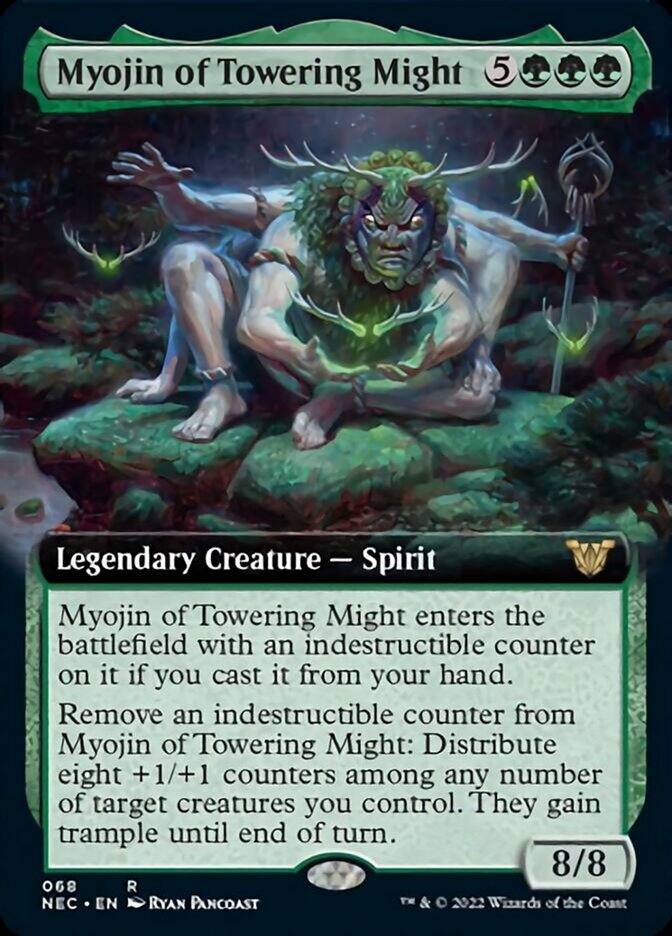 Myojin of Towering Might (Extended Art) [Kamigawa: Neon Dynasty Commander] | Rock City Comics