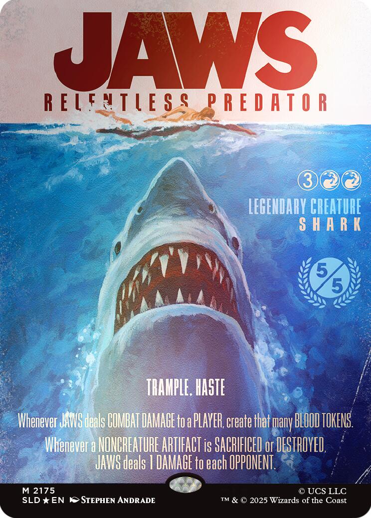 Jaws, Relentless Predator (Rainbow Foil) [Secret Lair Drop Series] | Rock City Comics