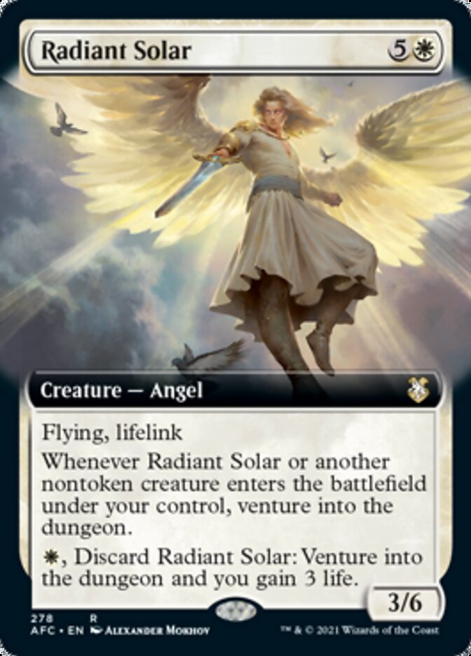 Radiant Solar (Extended Art) [Dungeons & Dragons: Adventures in the Forgotten Realms Commander] | Rock City Comics