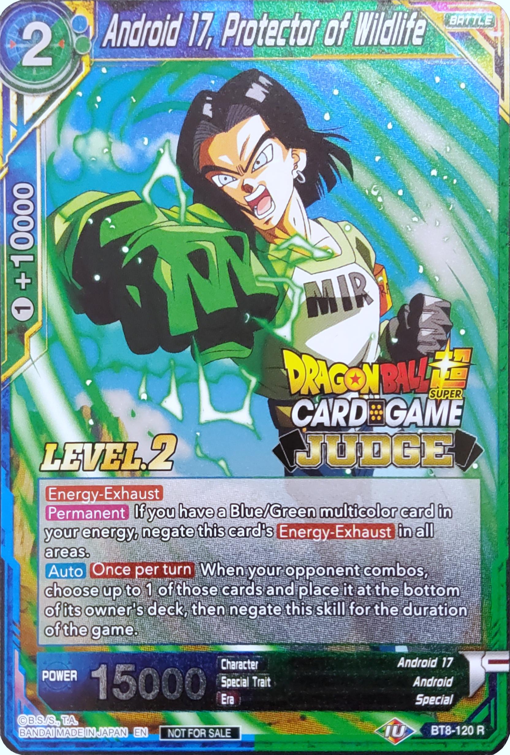 Android 17, Protector of Wildlife (Level 2) (BT8-120) [Judge Promotion Cards] | Rock City Comics