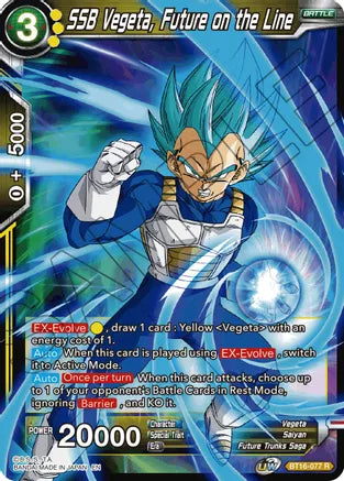 SSB Vegeta, Future on the Line (BT16-077) [Realm of the Gods] | Rock City Comics