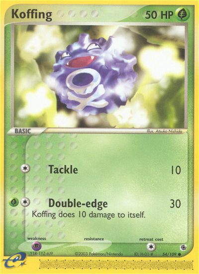 Koffing (54/109) [EX: Ruby & Sapphire] | Rock City Comics