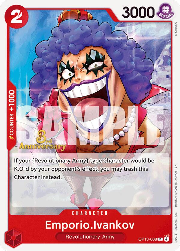 Emporio.Ivankov [Carrying On His Will: 3rd Anniversary Tournament Cards] | Rock City Comics