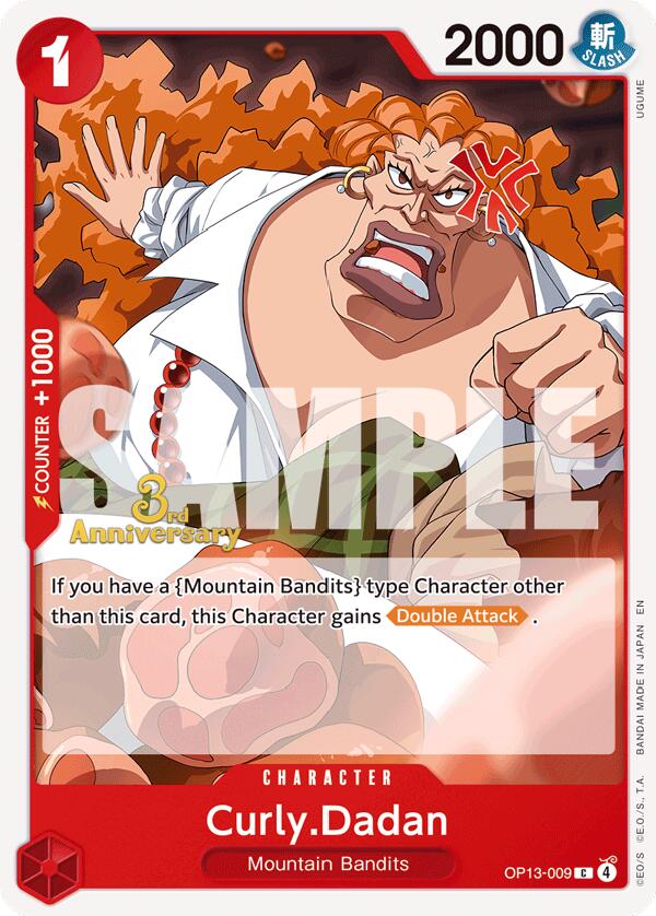 Curly.Dadan [Carrying On His Will: 3rd Anniversary Tournament Cards] | Rock City Comics