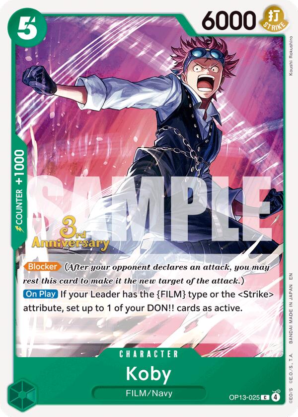 Koby [Carrying On His Will: 3rd Anniversary Tournament Cards] | Rock City Comics