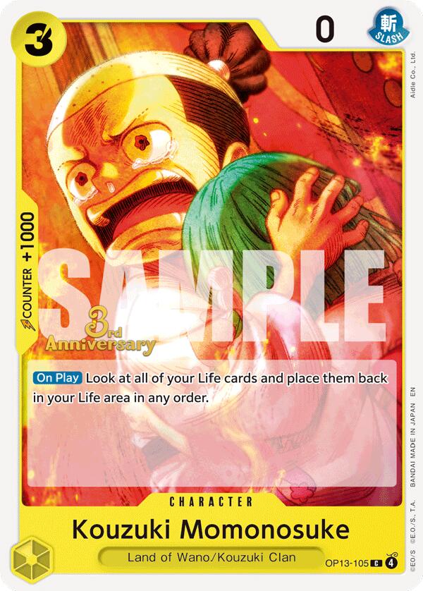 Kouzuki Momonosuke [Carrying On His Will: 3rd Anniversary Tournament Cards] | Rock City Comics