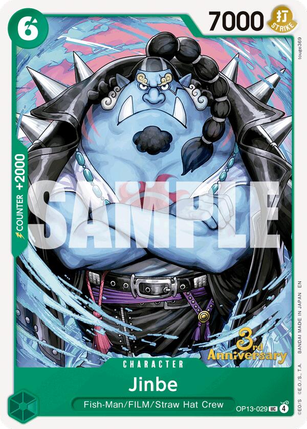 Jinbe [Carrying On His Will: 3rd Anniversary Tournament Cards] | Rock City Comics