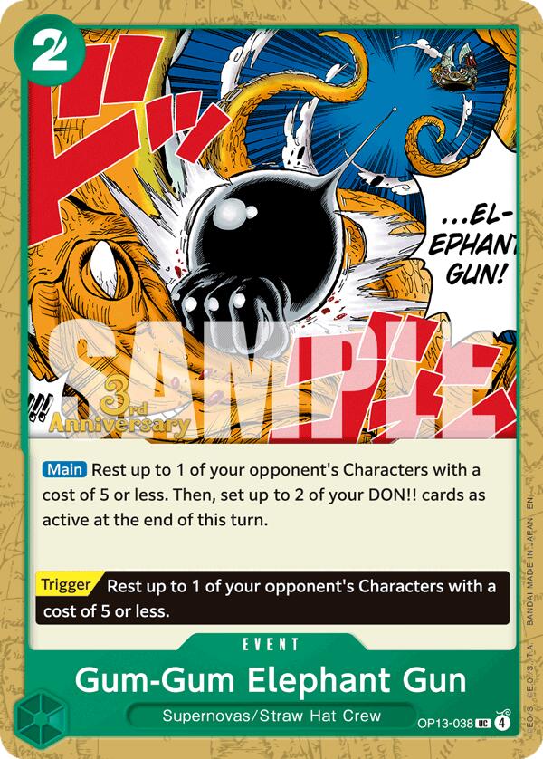 Gum-Gum Elephant Gun [Carrying On His Will: 3rd Anniversary Tournament Cards] | Rock City Comics