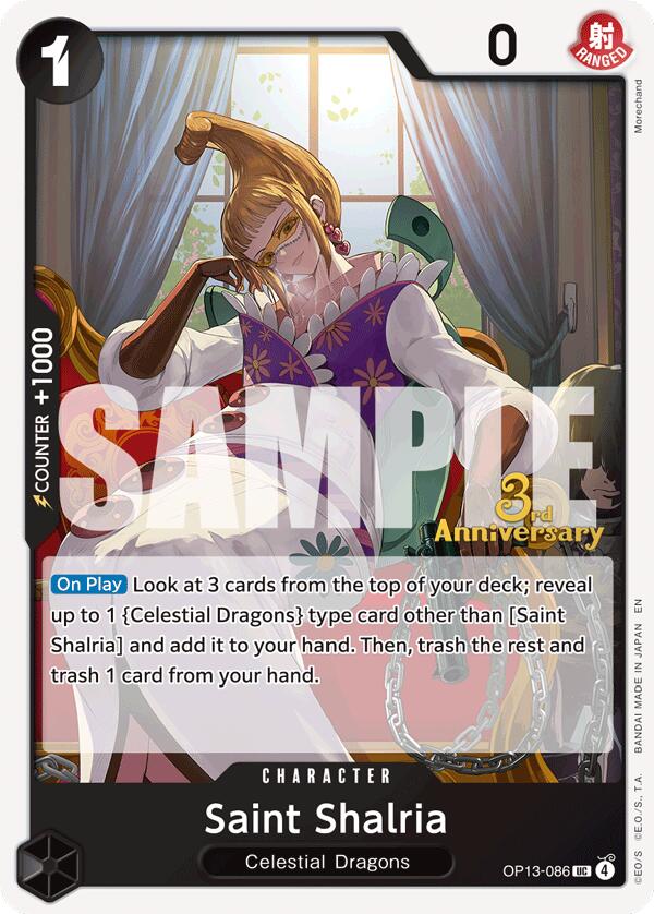 Saint Shalria [Carrying On His Will: 3rd Anniversary Tournament Cards] | Rock City Comics