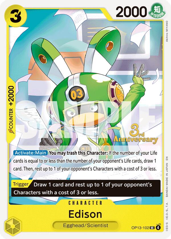 Edison [Carrying On His Will: 3rd Anniversary Tournament Cards] | Rock City Comics