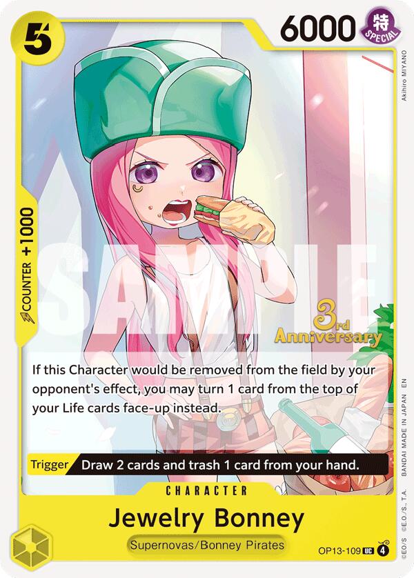 Jewelry Bonney [Carrying On His Will: 3rd Anniversary Tournament Cards] | Rock City Comics