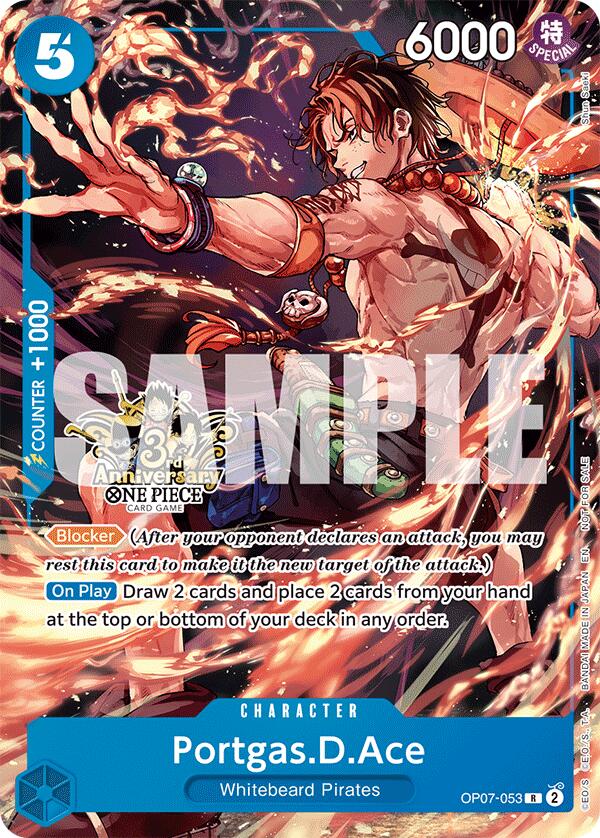 Portgas.D.Ace (OP07-053) (3rd Anniversary Tournament 3 Brothers Pack) [Carrying On His Will: 3rd Anniversary Tournament Cards] | Rock City Comics
