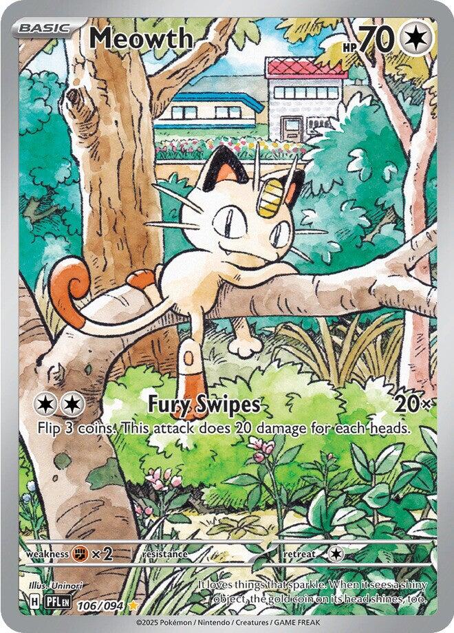 Meowth (106/094) [Mega Evolution: Phantasmal Flames] | Rock City Comics
