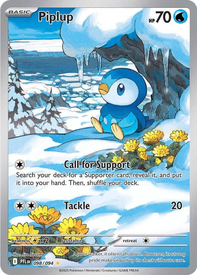 Piplup (098/094) [Mega Evolution: Phantasmal Flames] | Rock City Comics
