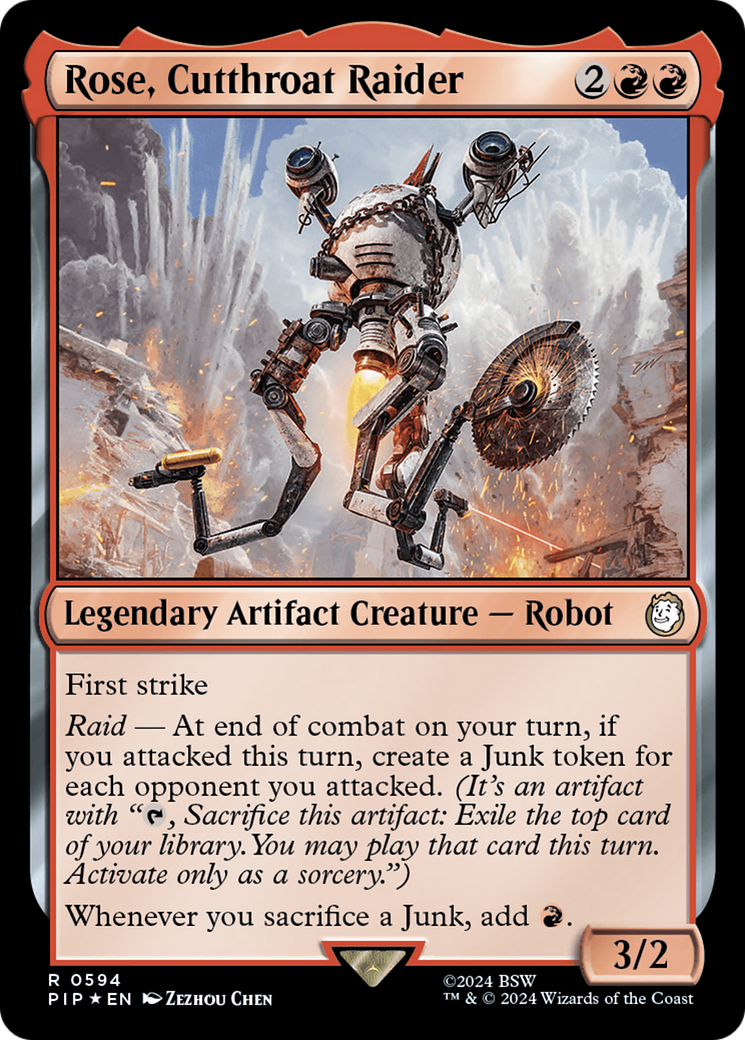 Rose, Cutthroat Raider (Surge Foil) [Fallout] | Rock City Comics