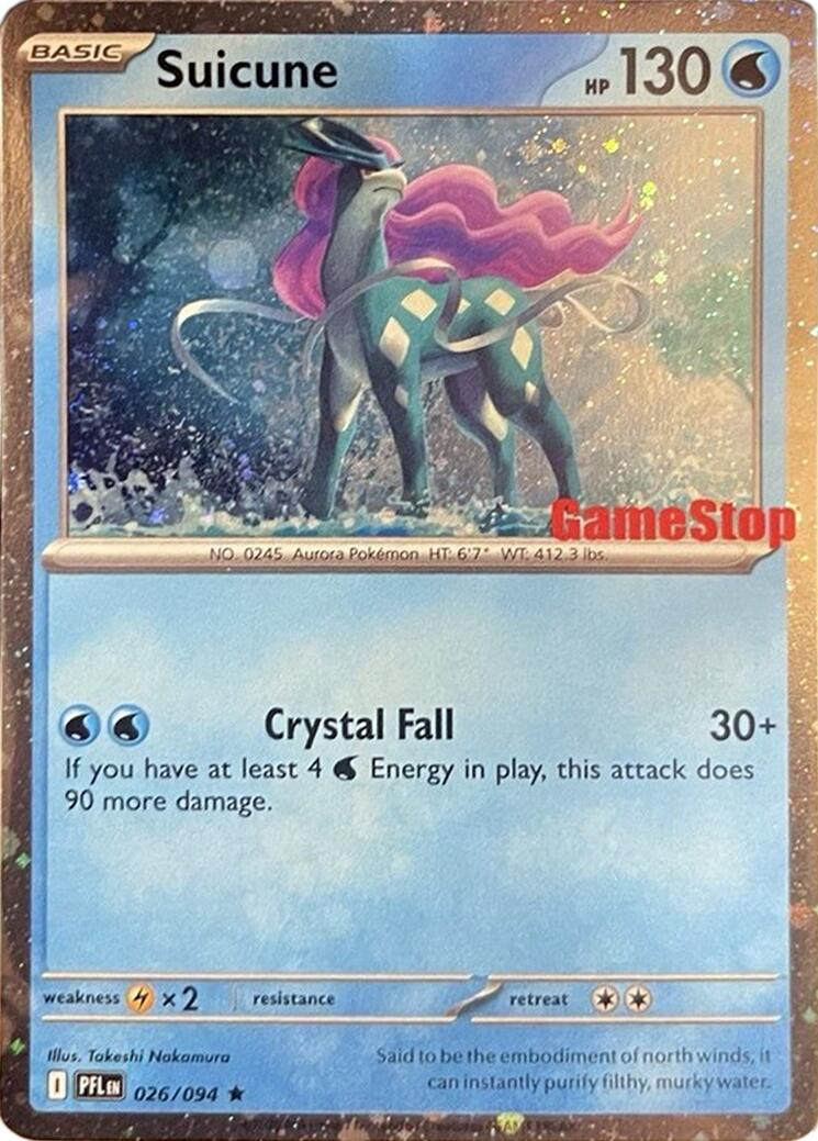 Suicune (026/131) (Cosmos Holo) (GameStop Exclusive) [Miscellaneous Cards] | Rock City Comics