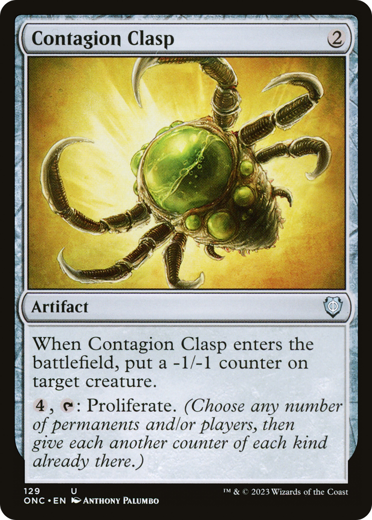 Contagion Clasp [Phyrexia: All Will Be One Commander] | Rock City Comics