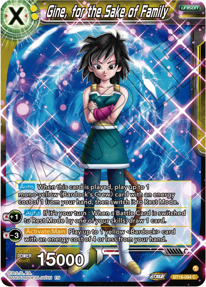 Gine, for the Sake of Family (BT18-094) [Dawn of the Z-Legends] | Rock City Comics