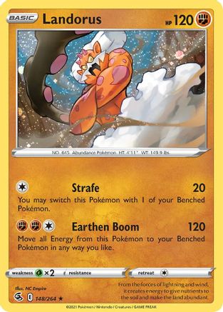 Landorus (148/264) (Cosmos Holo) [Sword & Shield: Fusion Strike] | Rock City Comics