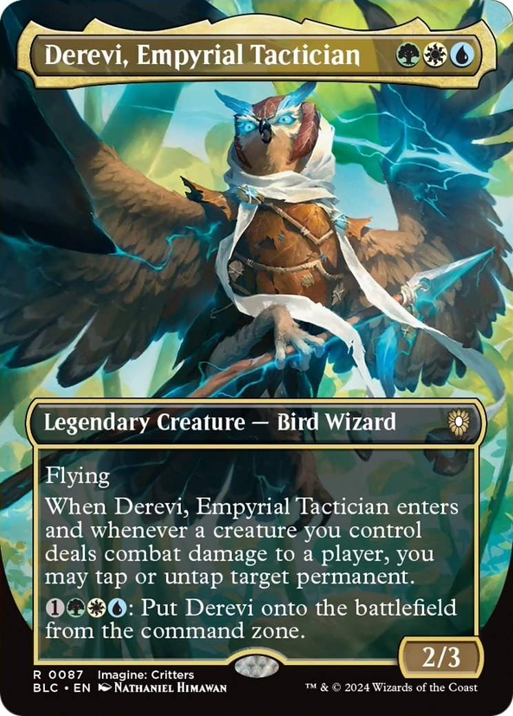 Derevi, Empyrial Tactician (Borderless) [Bloomburrow Commander] | Rock City Comics