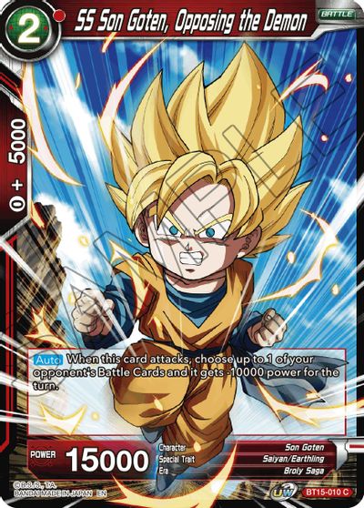 SS Son Goten, Opposing the Demon (BT15-010) [Saiyan Showdown] | Rock City Comics