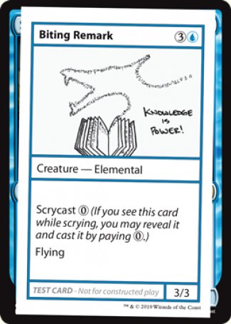 Biting Remark (2021 Edition) [Mystery Booster Playtest Cards] | Rock City Comics