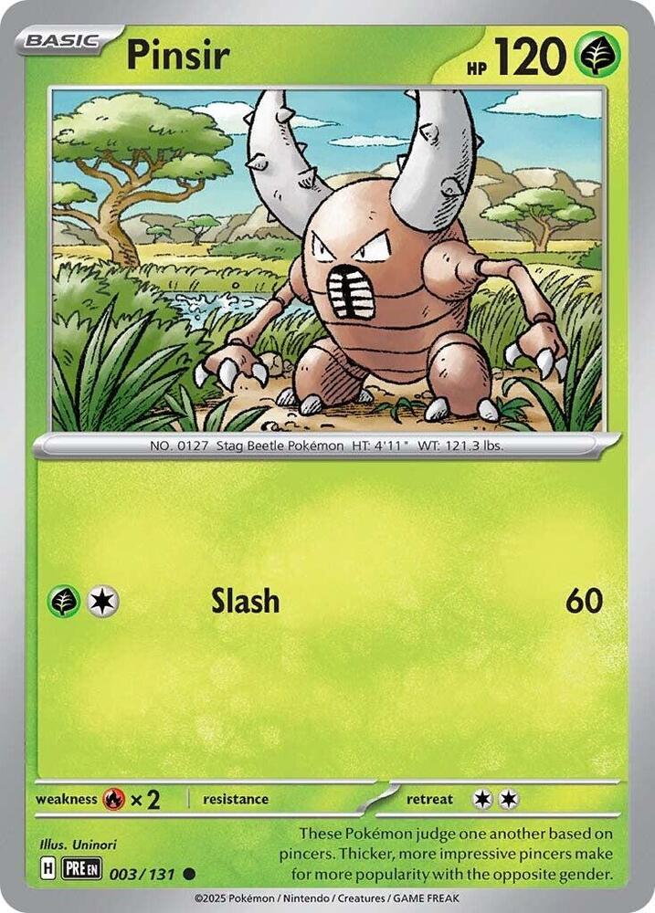 Pinsir (003/131) [Scarlet & Violet: Prismatic Evolutions] | Rock City Comics