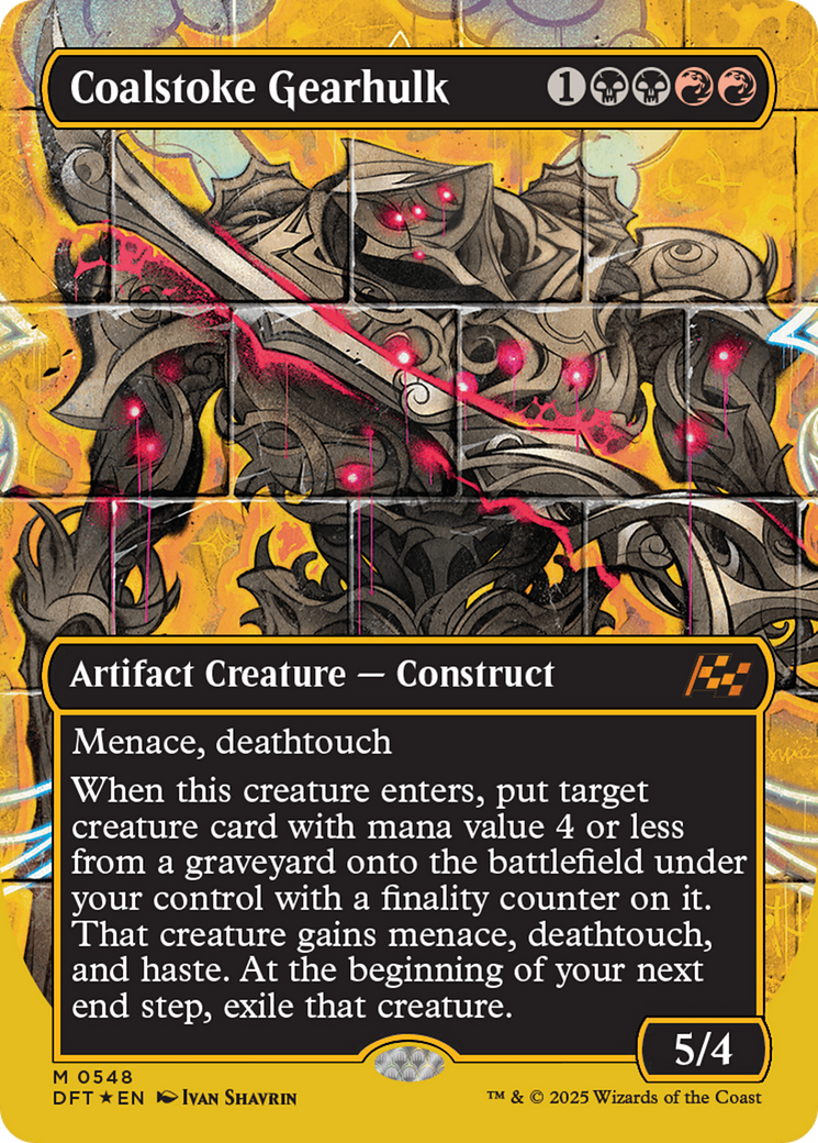 Coalstoke Gearhulk (Borderless) (First-Place Foil) [Aetherdrift] | Rock City Comics