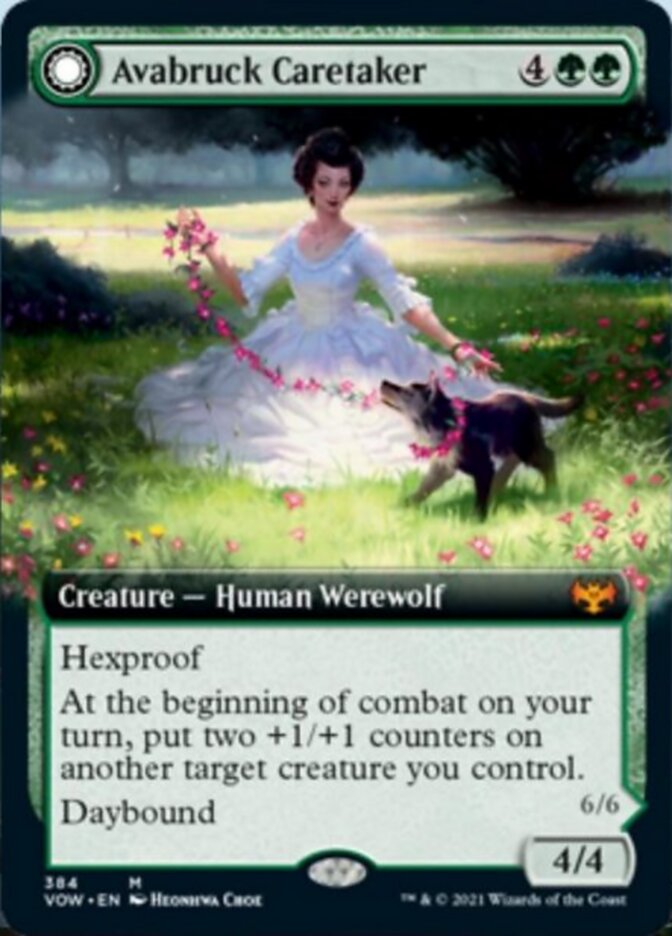 Avabruck Caretaker // Hollowhenge Huntmaster (Extended Art) [Innistrad: Crimson Vow] | Rock City Comics