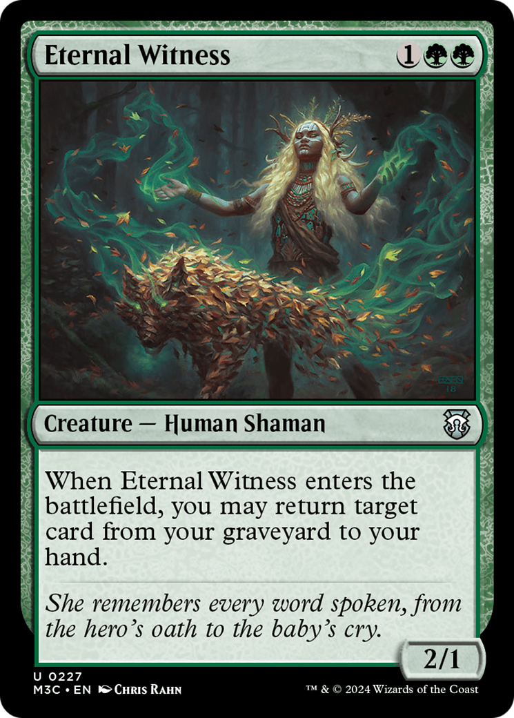 Eternal Witness (Ripple Foil) [Modern Horizons 3 Commander] | Rock City Comics