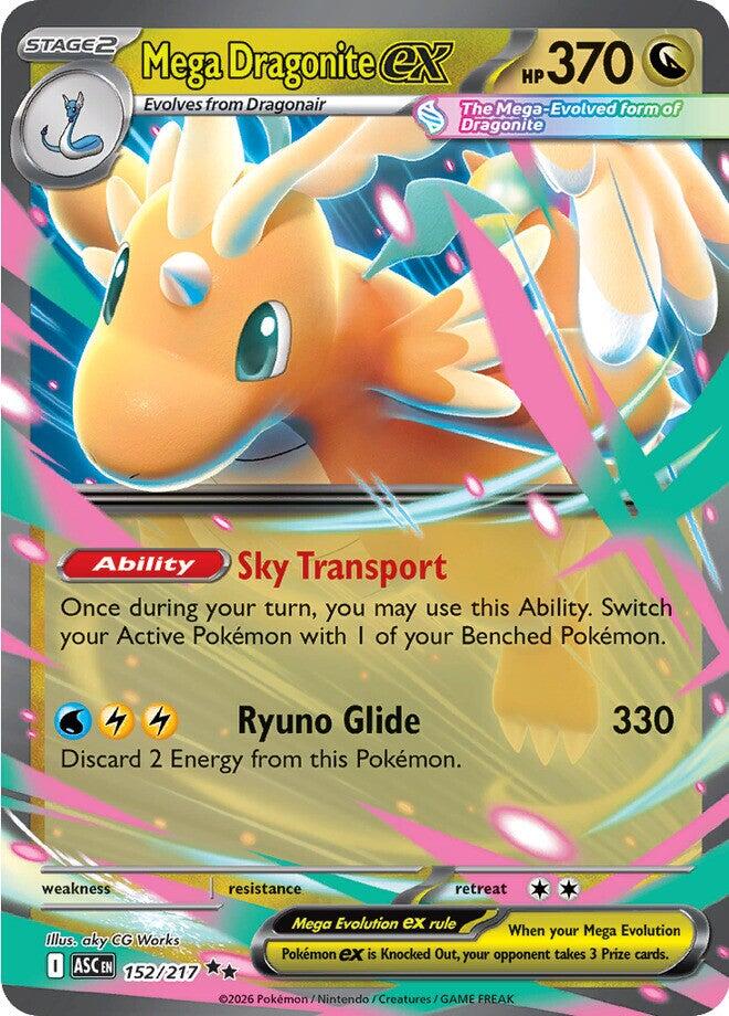 Mega Dragonite ex (152/217) [Mega Evolution: Ascended Heroes] | Rock City Comics