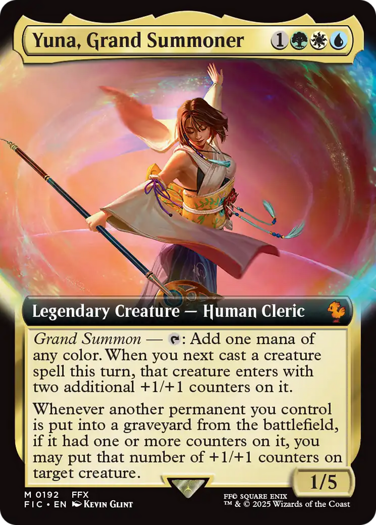 Yuna, Grand Summoner (Extended Art) [FINAL FANTASY Commander] | Rock City Comics
