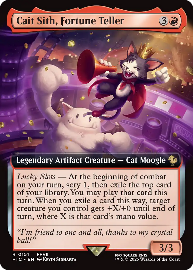 Cait Sith, Fortune Teller (Extended Art) [FINAL FANTASY Commander] | Rock City Comics